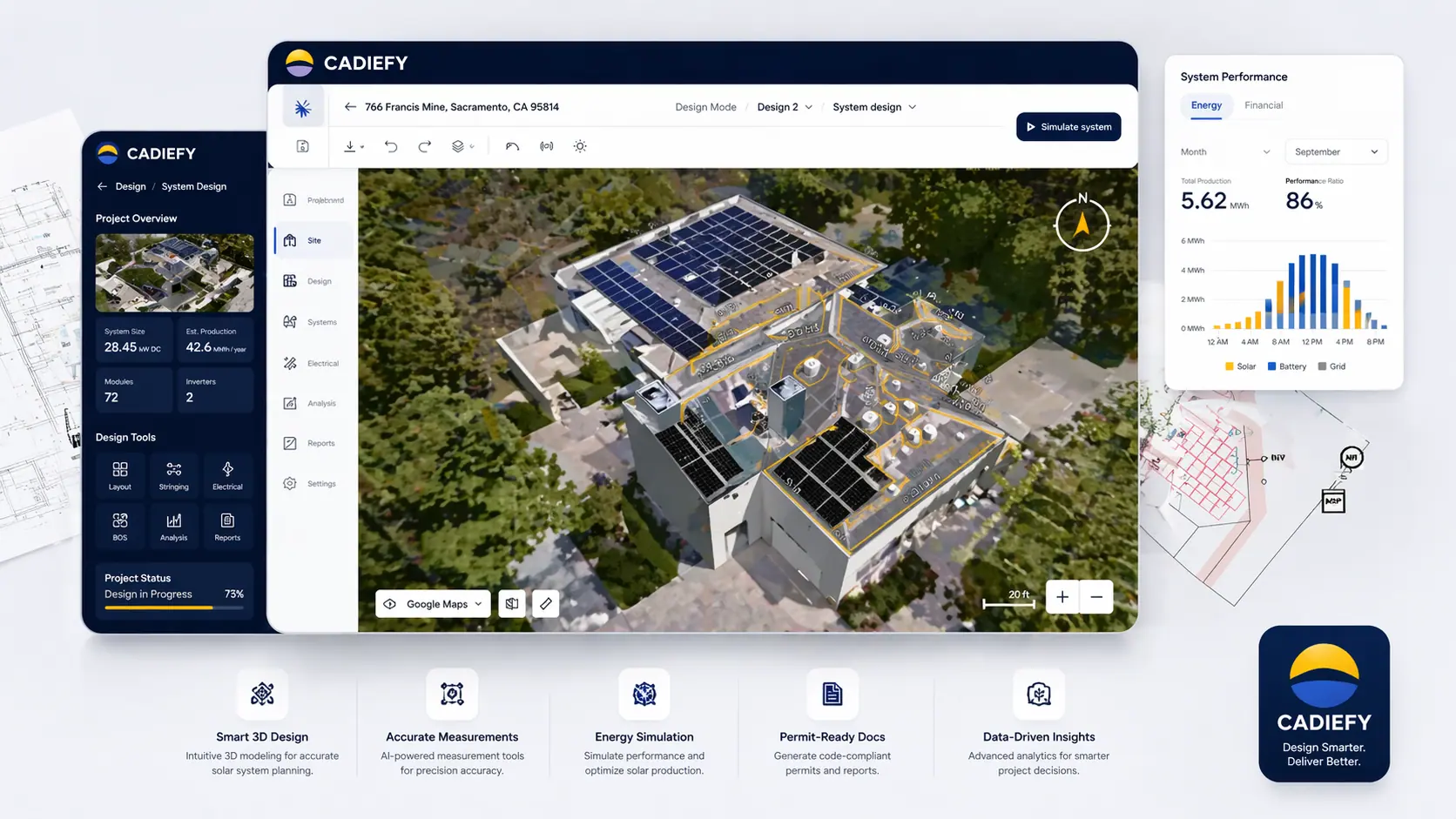 solar CAD interface preview